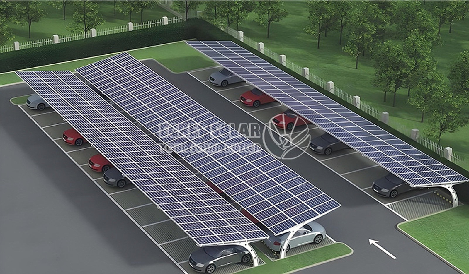 Carport solar din oțel carbon: forță motrice pentru un viitor verde