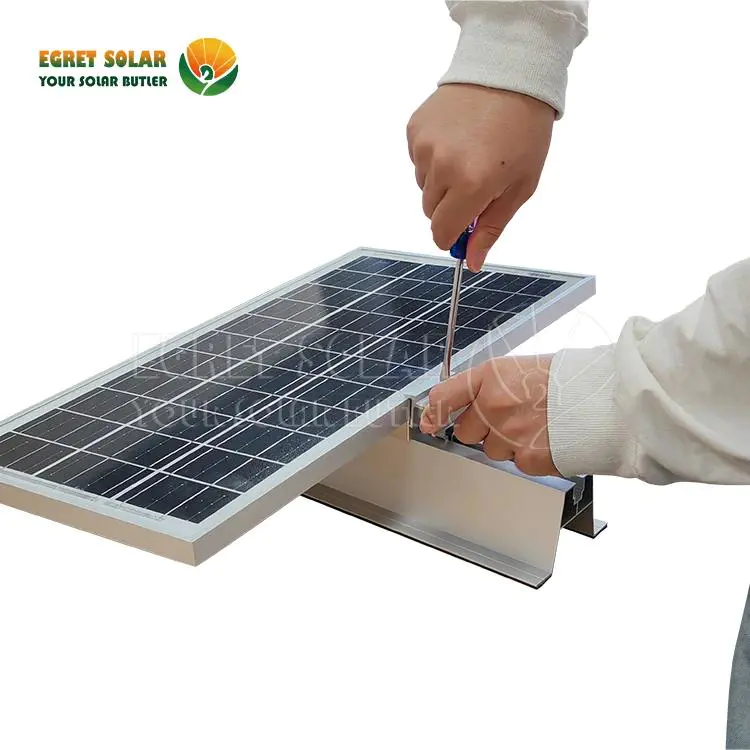 Instalare rapidă Sistem de căi ferate din aluminiu solar