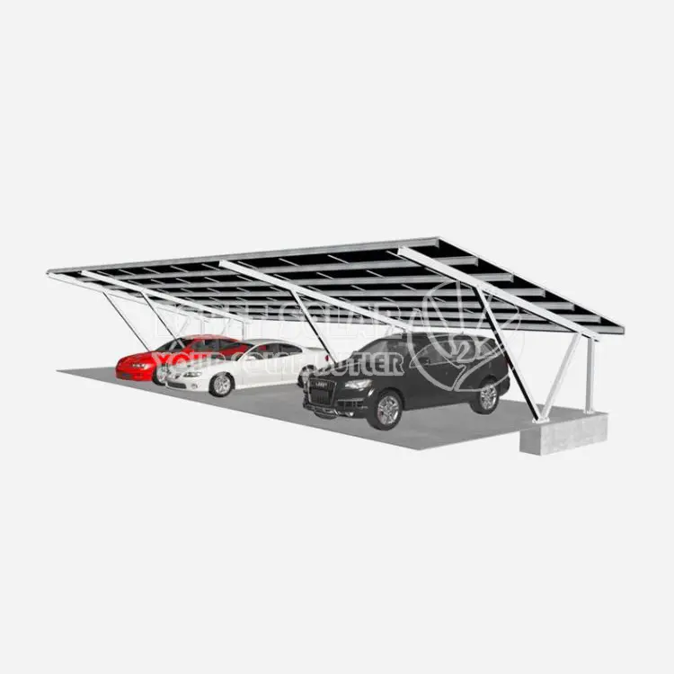 Sistem de montare solară cu o singură coloană în V-coloană