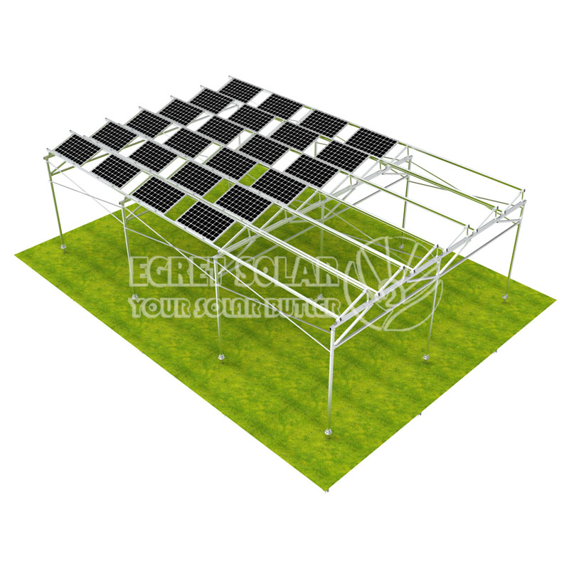 Montare trepied din aluminiu agricol solar