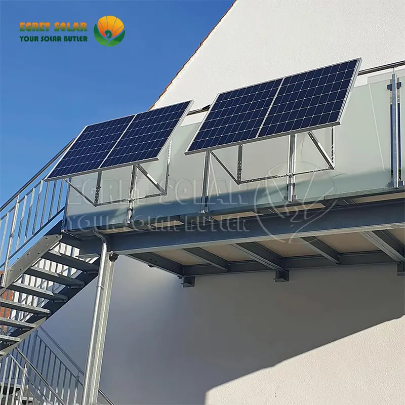 Stația electrică de montare a balconului solar