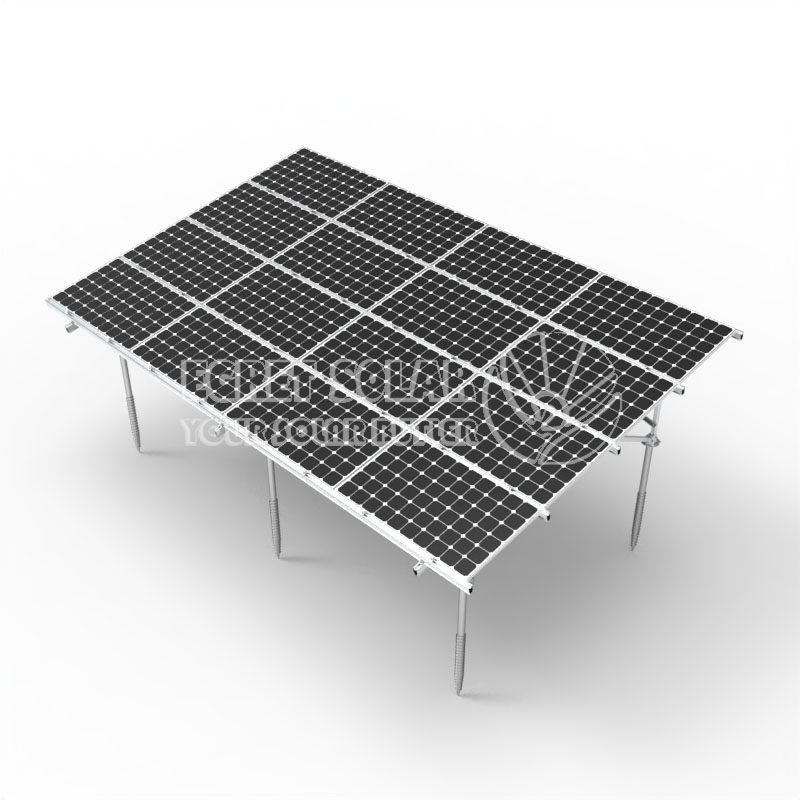 Suport de montare la sol din aluminiu solar tip W